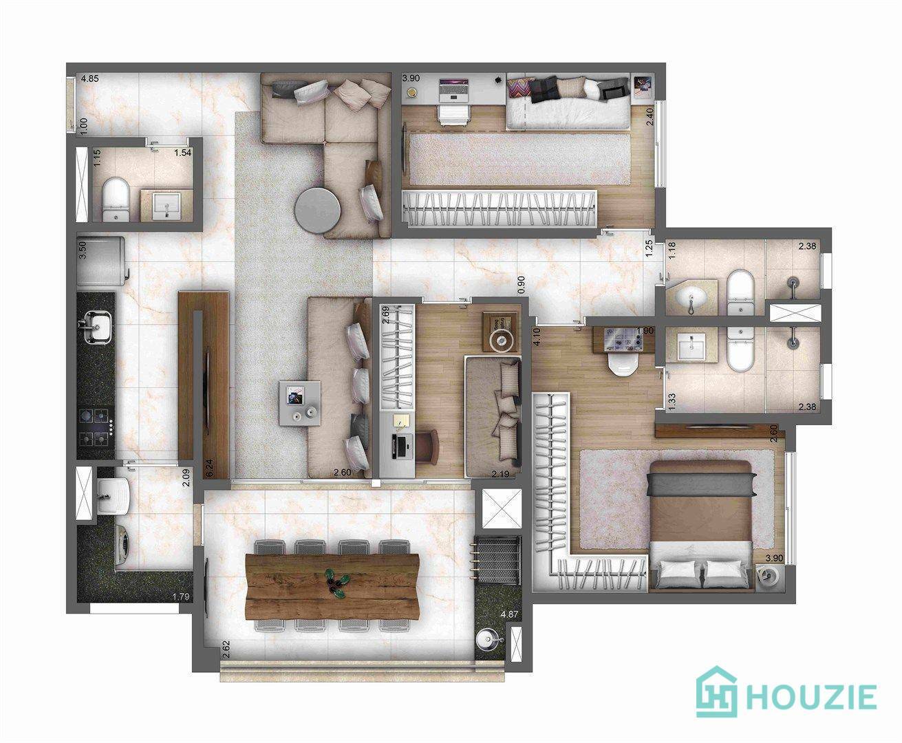 Apartamento à venda com 4 quartos, 121m² - Foto 16