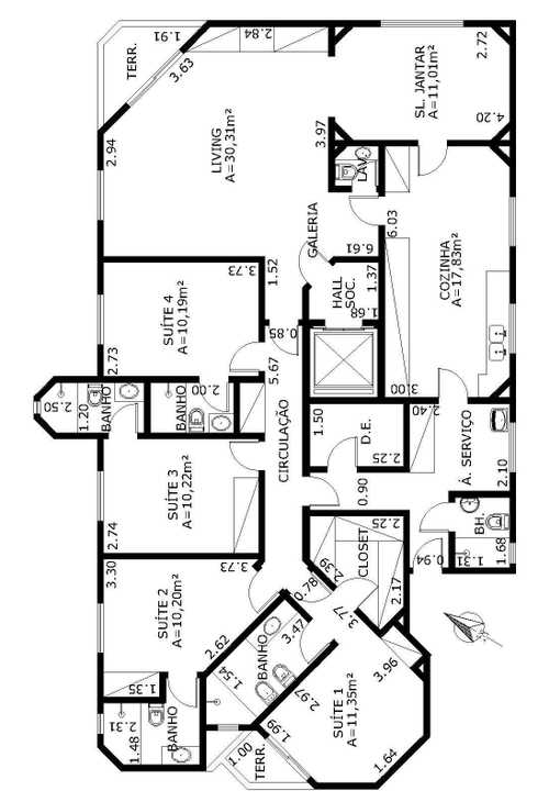 Apartamento à venda com 4 quartos, 155m² - Foto 2