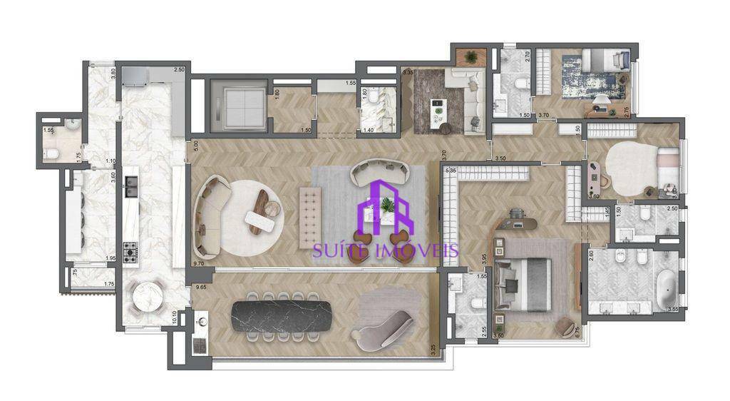 Apartamento à venda com 4 quartos, 213m² - Foto 22