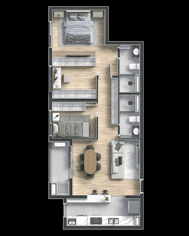 Apartamento à venda com 3 quartos, 70m² - Foto 27