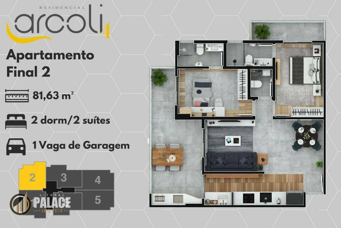 Apartamento à venda com 2 quartos, 81m² - Foto 14