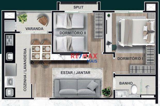 Apartamento à venda com 2 quartos, 48m² - Foto 20