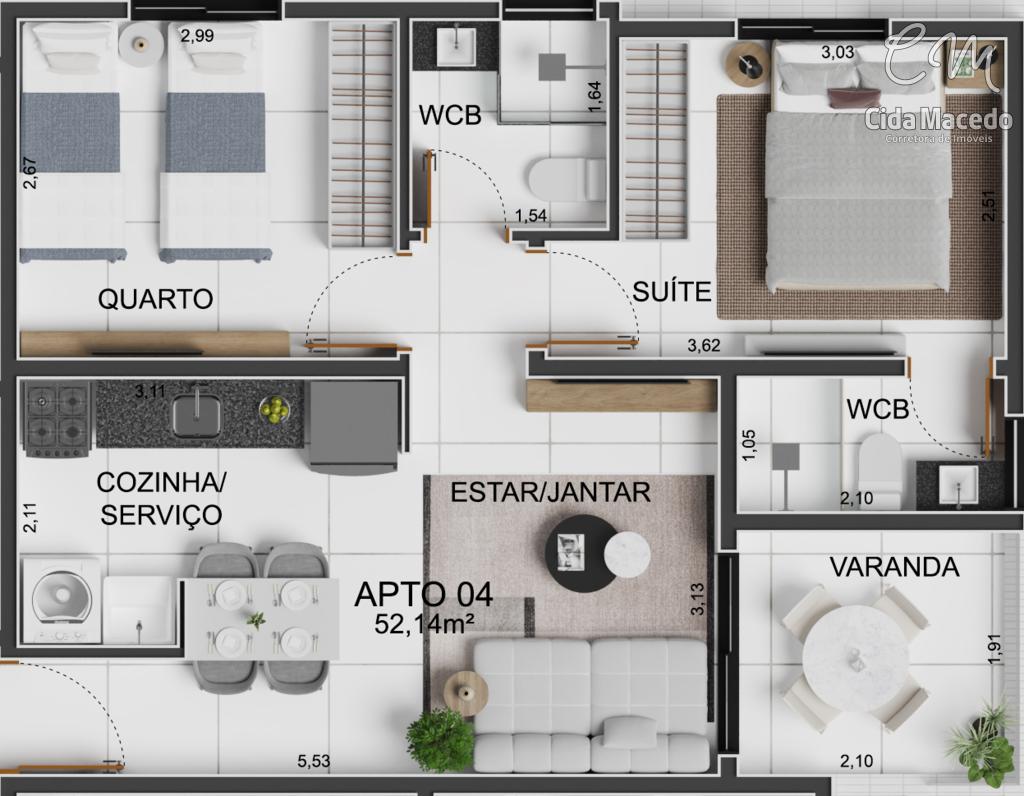 Apartamento à venda com 3 quartos, 70m² - Foto 15