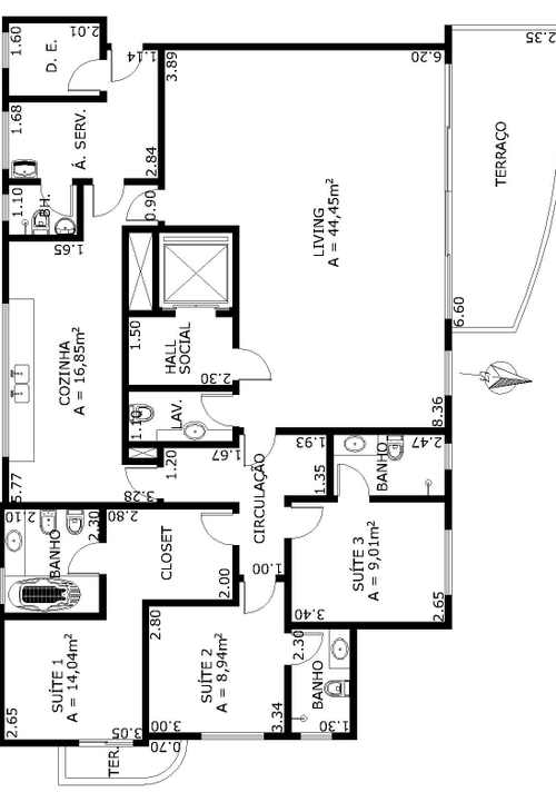 Apartamento à venda com 3 quartos, 166m² - Foto 5