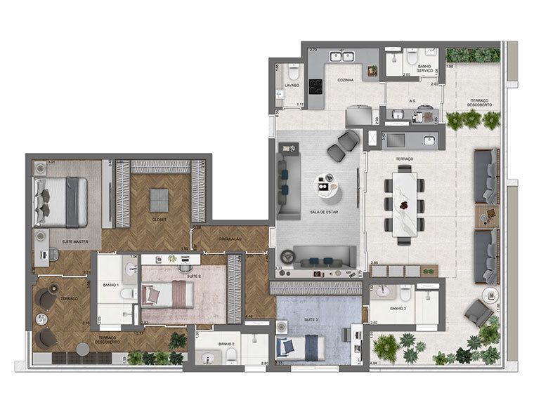 Apartamento à venda com 3 quartos, 140m² - Foto 13