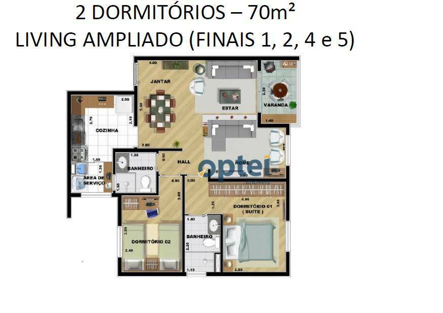 Apartamento à venda com 3 quartos, 70m² - Foto 18