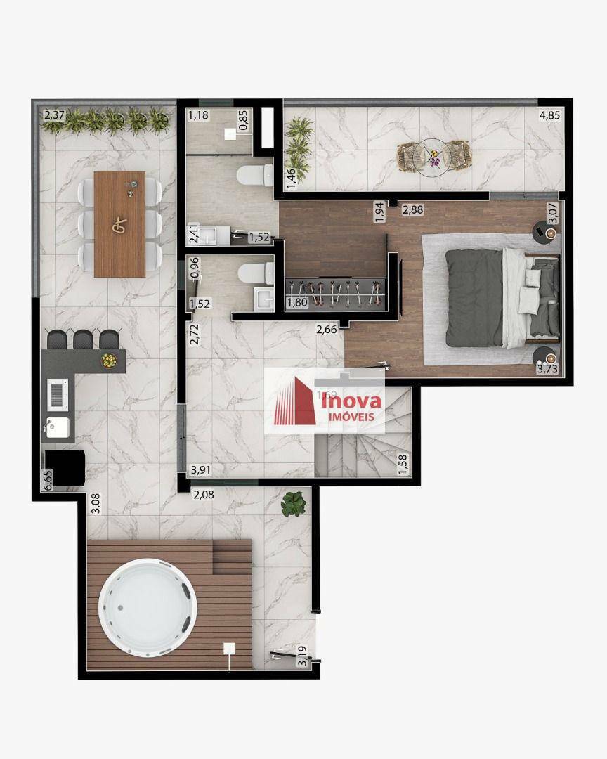 Cobertura à venda com 3 quartos, 164m² - Foto 3