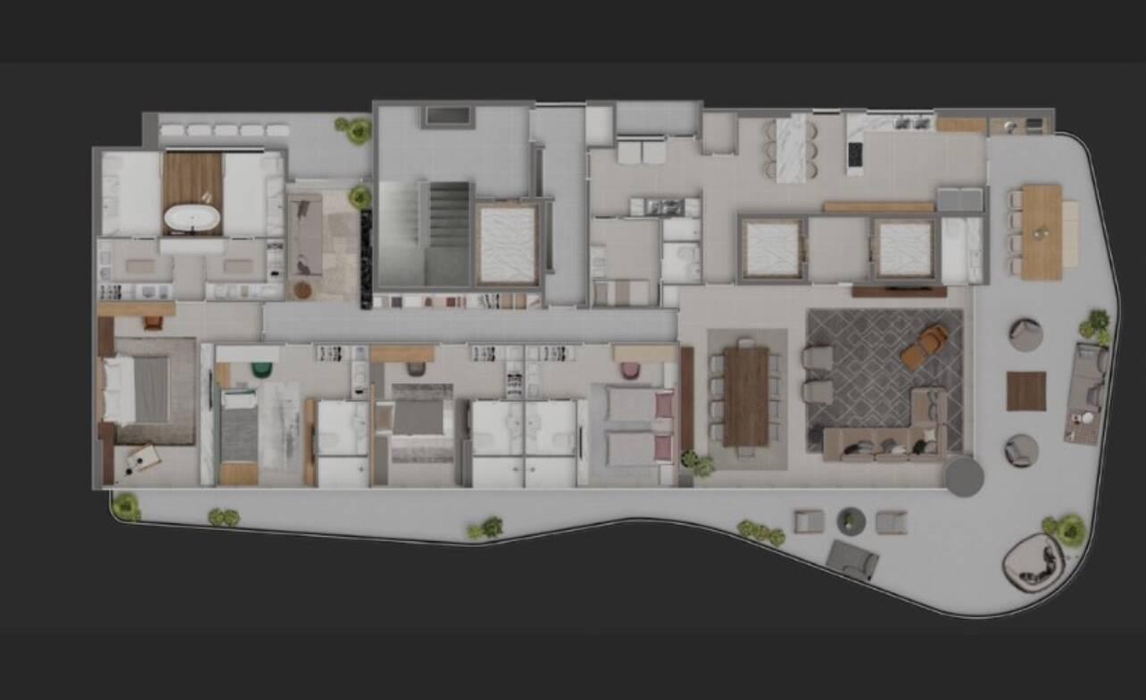 Apartamento à venda com 4 quartos, 360m² - Foto 9