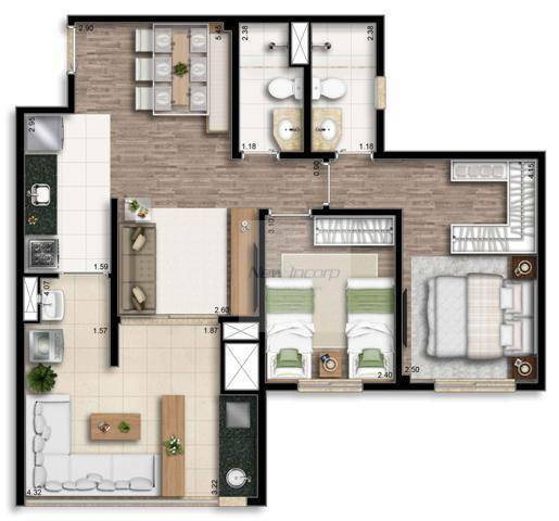 Apartamento à venda com 3 quartos, 83m² - Foto 86