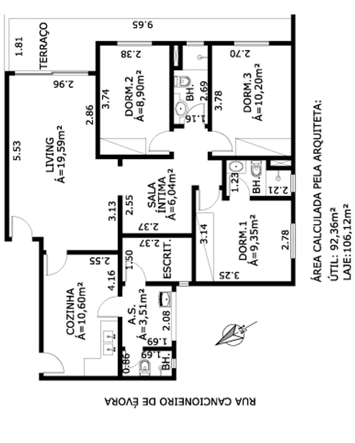 Apartamento à venda com 3 quartos, 101m² - Foto 2