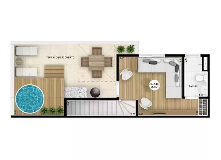 Apartamento à venda com 2 quartos, 42m² - Foto 8