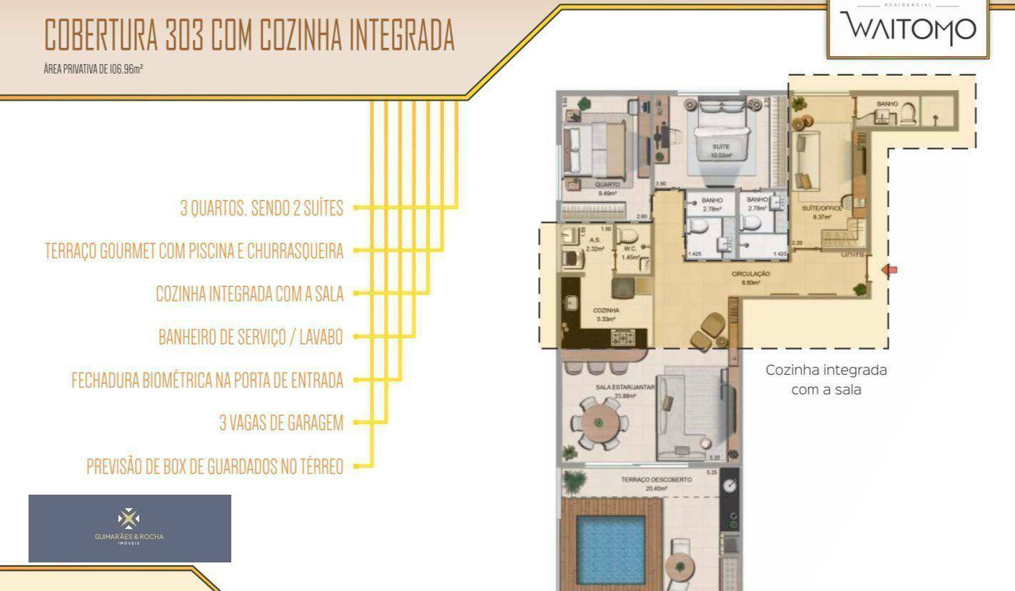 Apartamento à venda com 3 quartos, 100m² - Foto 2