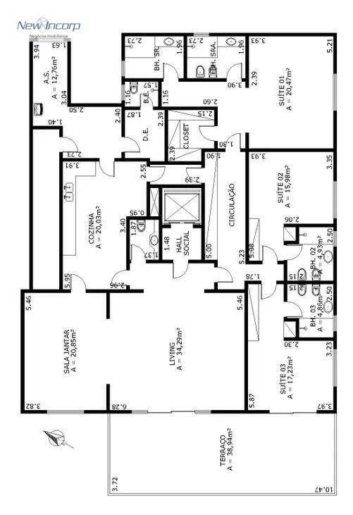 Apartamento à venda com 3 quartos, 278m² - Foto 11