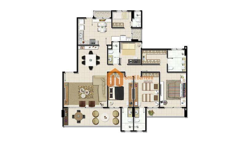 Apartamento à venda com 3 quartos, 152m² - Foto 86