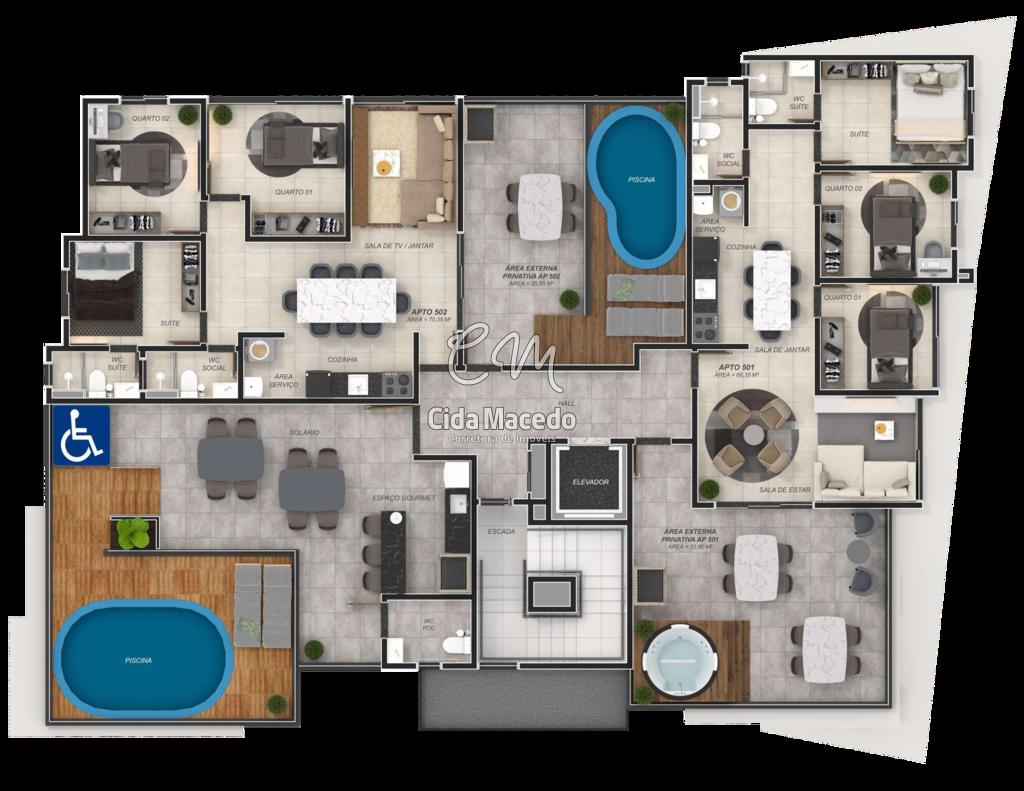 Apartamento à venda com 1 quarto, 22m² - Foto 21