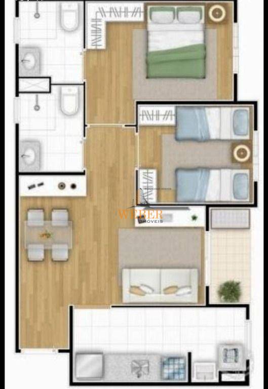 Apartamento à venda com 2 quartos, 55m² - Foto 16