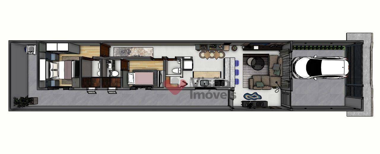 Casa à venda com 2 quartos, 72m² - Foto 1