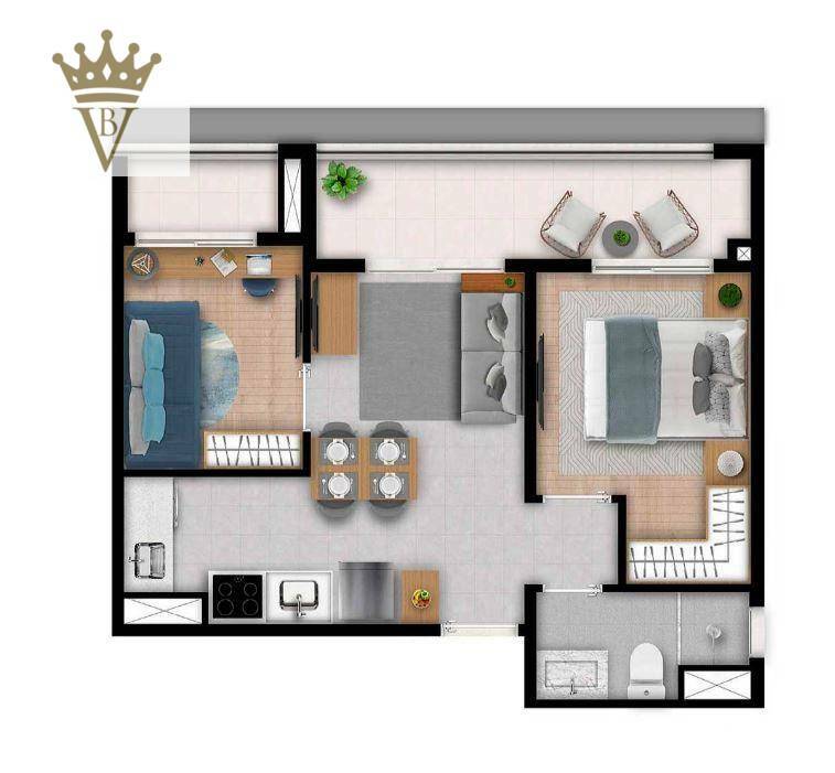 Apartamento à venda com 2 quartos, 42m² - Foto 12