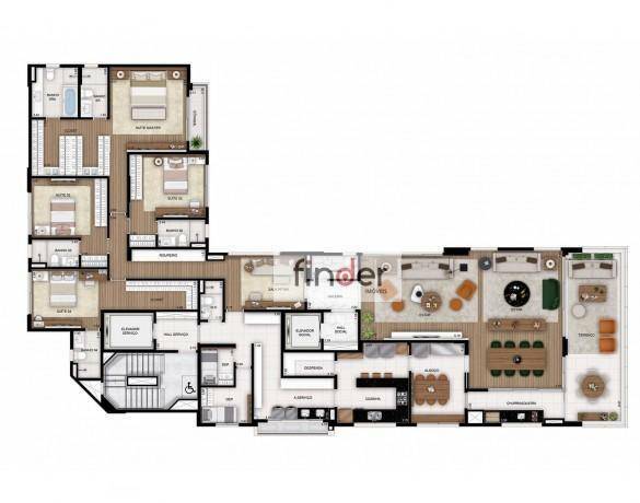 Apartamento à venda com 4 quartos, 330m² - Foto 5