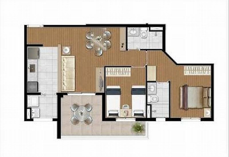 Apartamento à venda com 2 quartos, 63m² - Foto 6