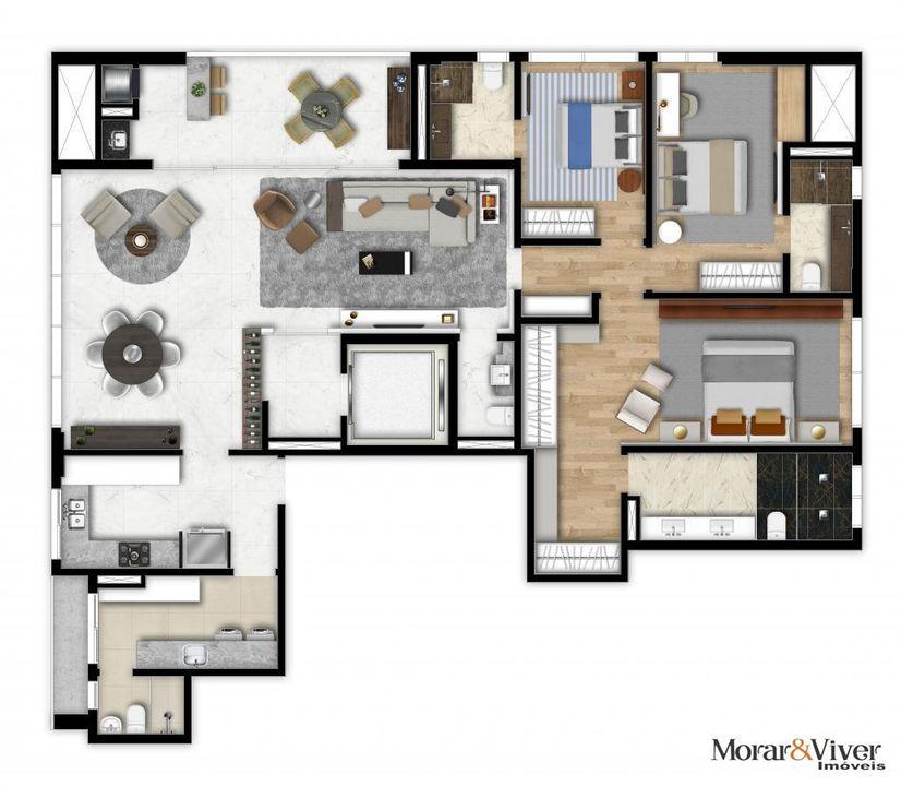 Apartamento à venda com 3 quartos, 160m² - Foto 36