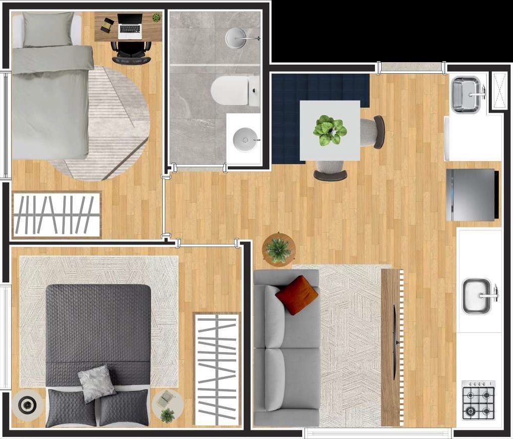 Apartamento à venda com 2 quartos, 39m² - Foto 37