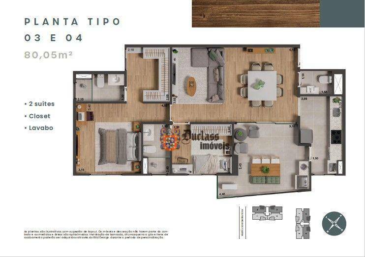 Apartamento à venda com 2 quartos, 80m² - Foto 5