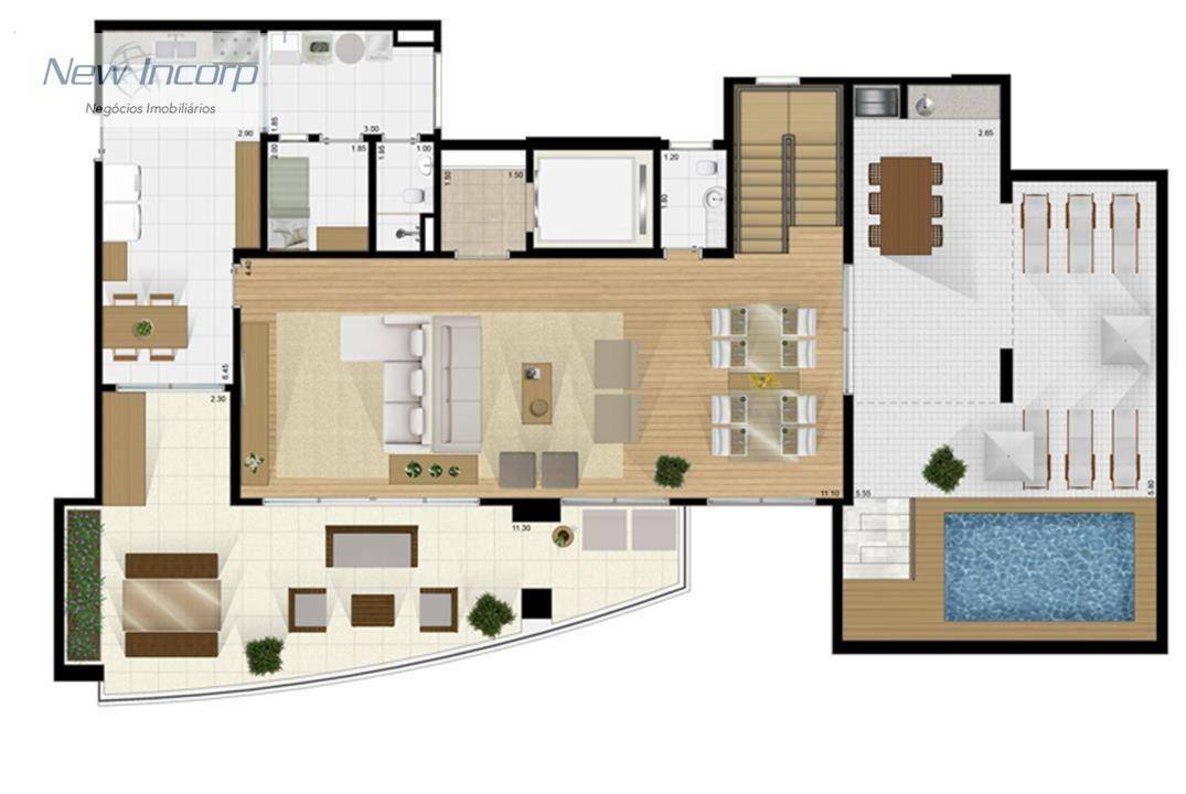 Apartamento à venda com 3 quartos, 196m² - Foto 72