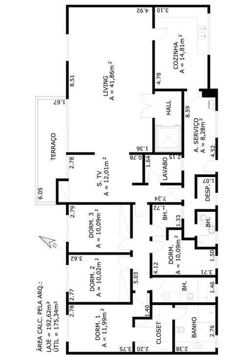 Apartamento à venda com 4 quartos, 210m² - Foto 4