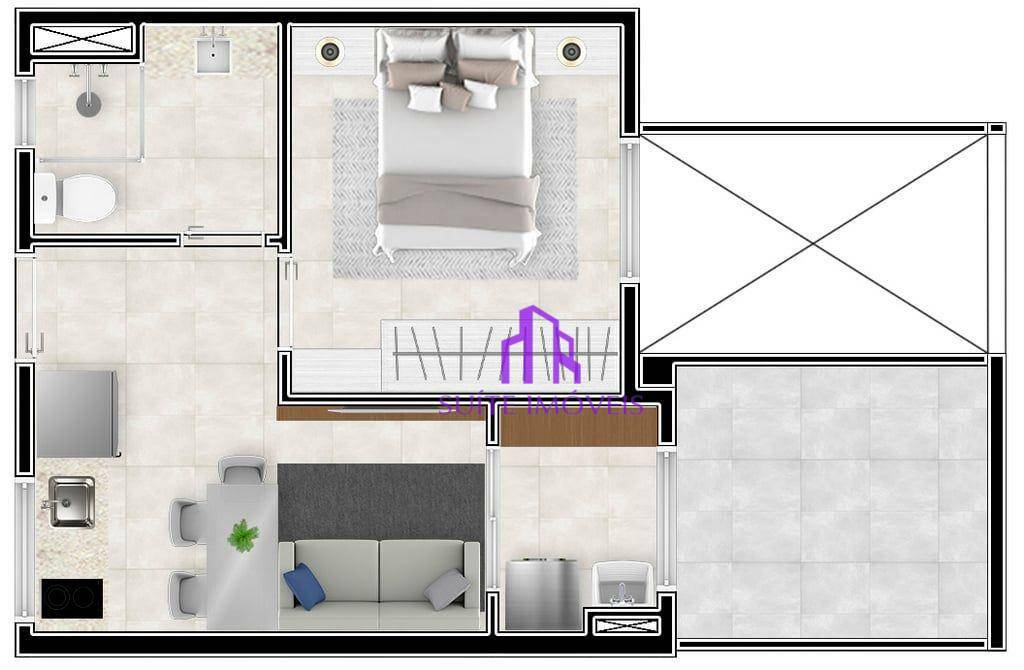 Apartamento à venda com 1 quarto, 25m² - Foto 21