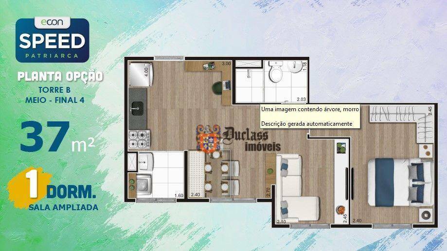 Apartamento à venda com 2 quartos, 37m² - Foto 27