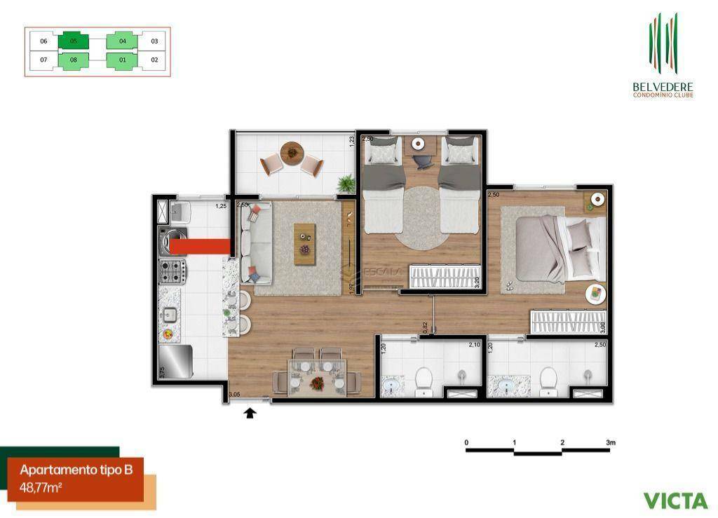 Apartamento à venda com 2 quartos, 48m² - Foto 27