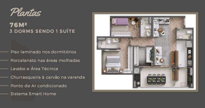 Apartamento à venda com 3 quartos, 76m² - Foto 13