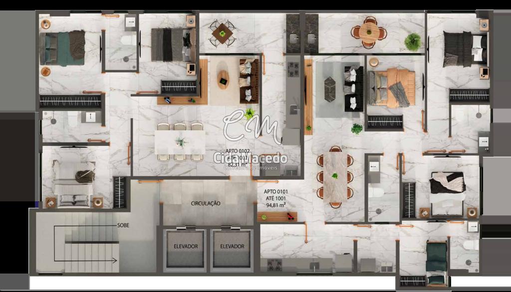 Apartamento à venda com 3 quartos, 82m² - Foto 23