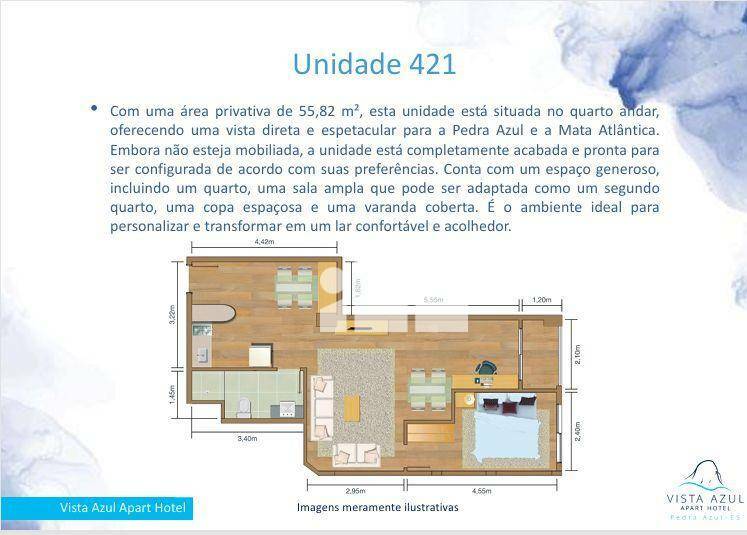 Flat/Apart Hotel à venda com 1 quarto, 55m² - Foto 19