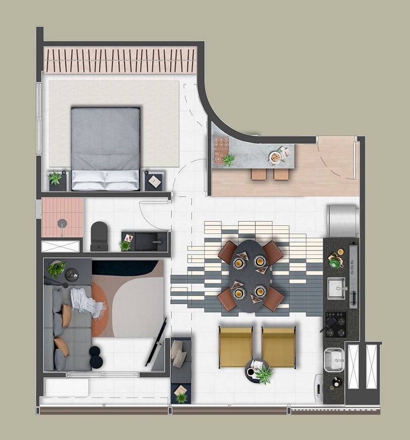 Apartamento à venda com 1 quarto, 47m² - Foto 29