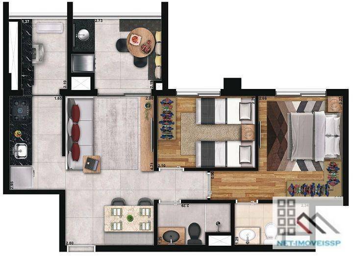 Apartamento à venda com 2 quartos, 61m² - Foto 48