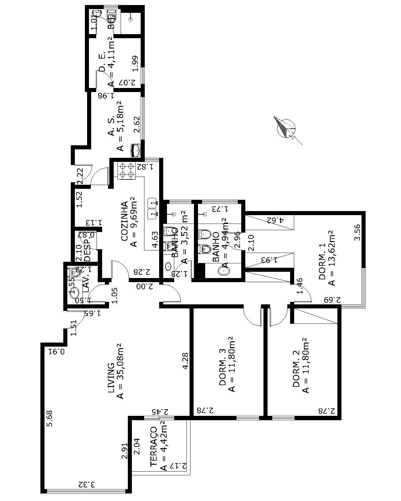 Apartamento à venda com 3 quartos, 140m² - Foto 12