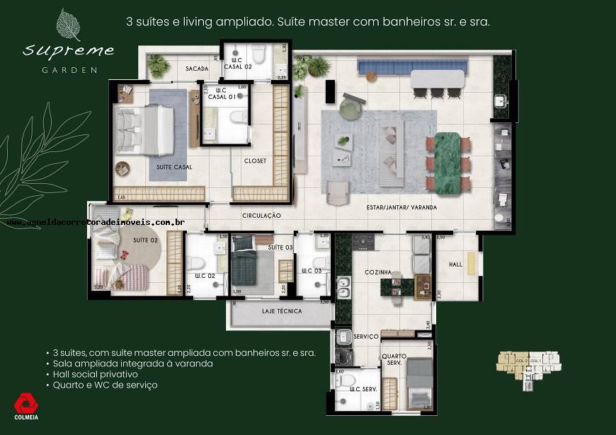 Apartamento à venda com 4 quartos, 144m² - Foto 3