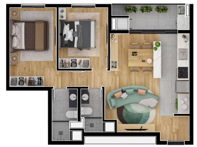 Apartamento à venda com 2 quartos, 61m² - Foto 24