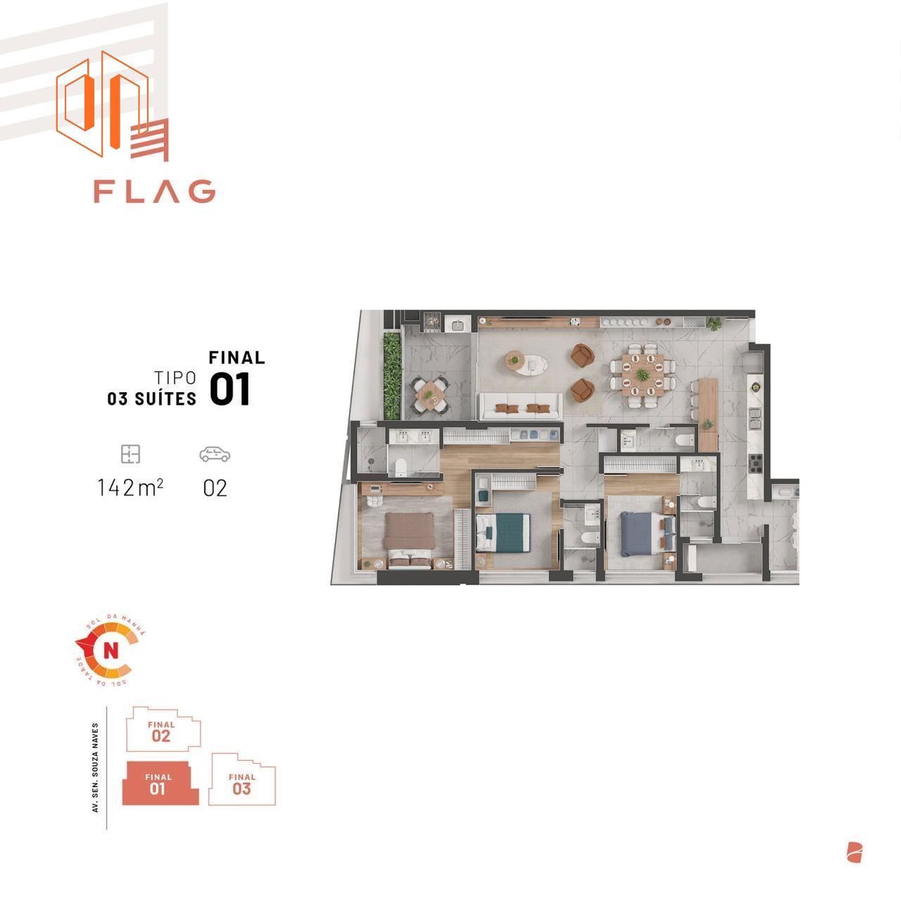 Apartamento à venda com 3 quartos, 130m² - Foto 14