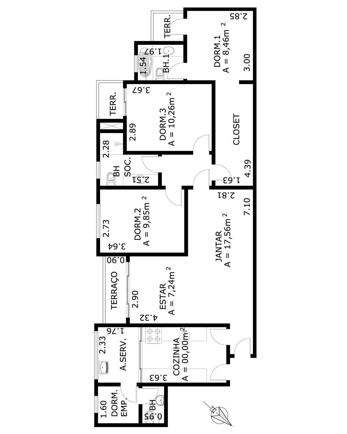 Apartamento à venda com 3 quartos, 114m² - Foto 10