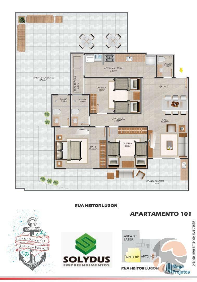 Apartamento à venda com 3 quartos, 95m² - Foto 16