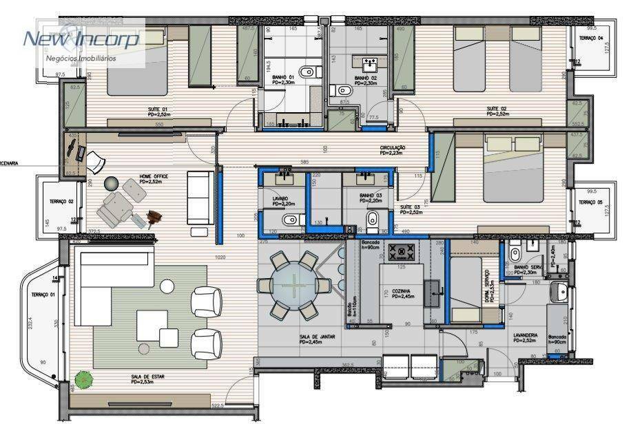 Apartamento à venda com 4 quartos, 166m² - Foto 52