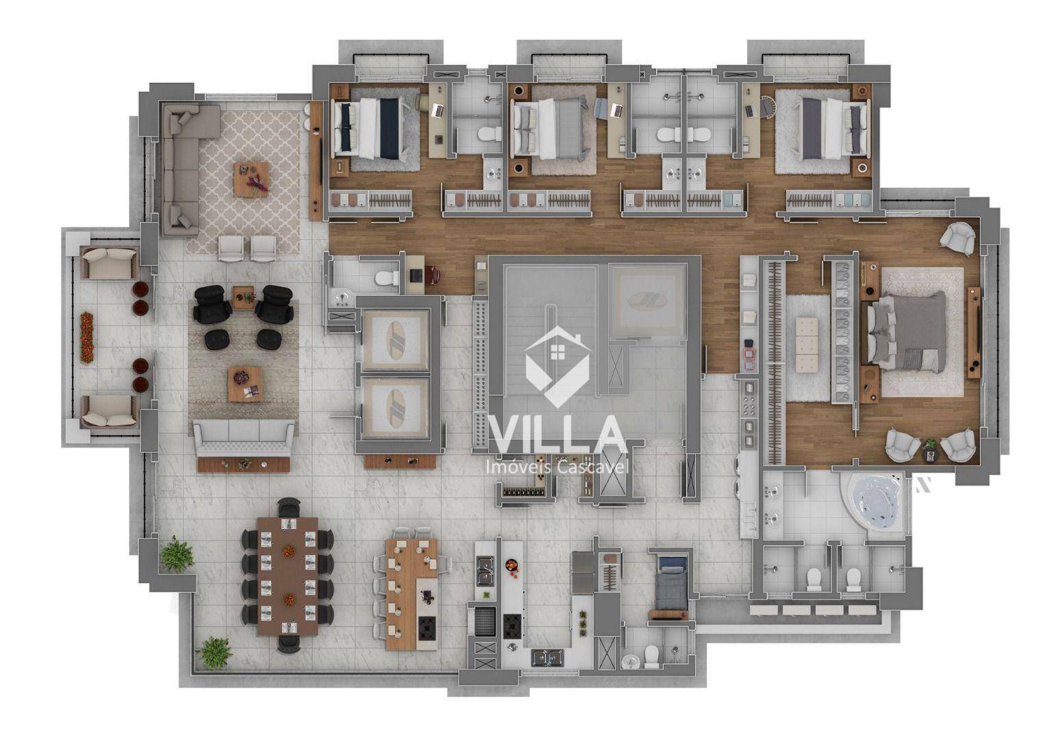 Apartamento à venda com 4 quartos, 345m² - Foto 12