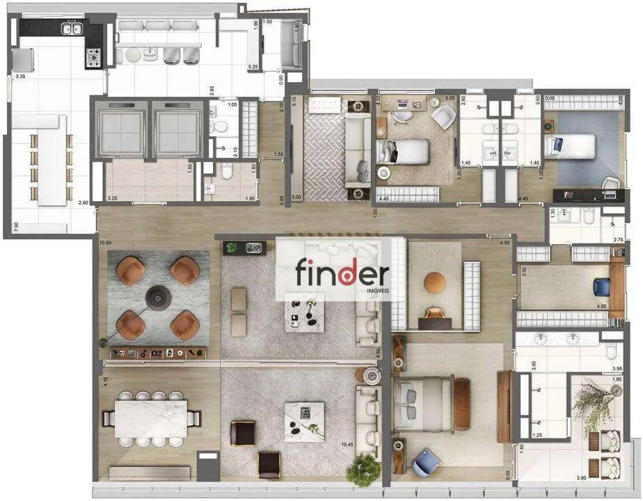 Apartamento à venda com 4 quartos, 334m² - Foto 53