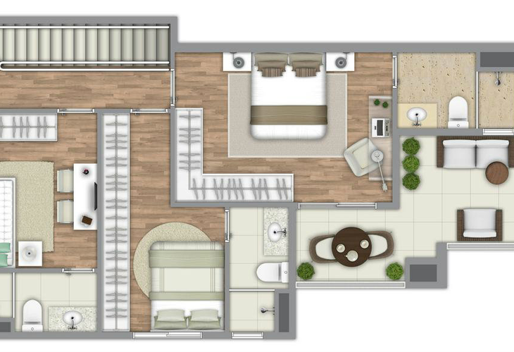 Apartamento à venda com 3 quartos, 112m² - Foto 2