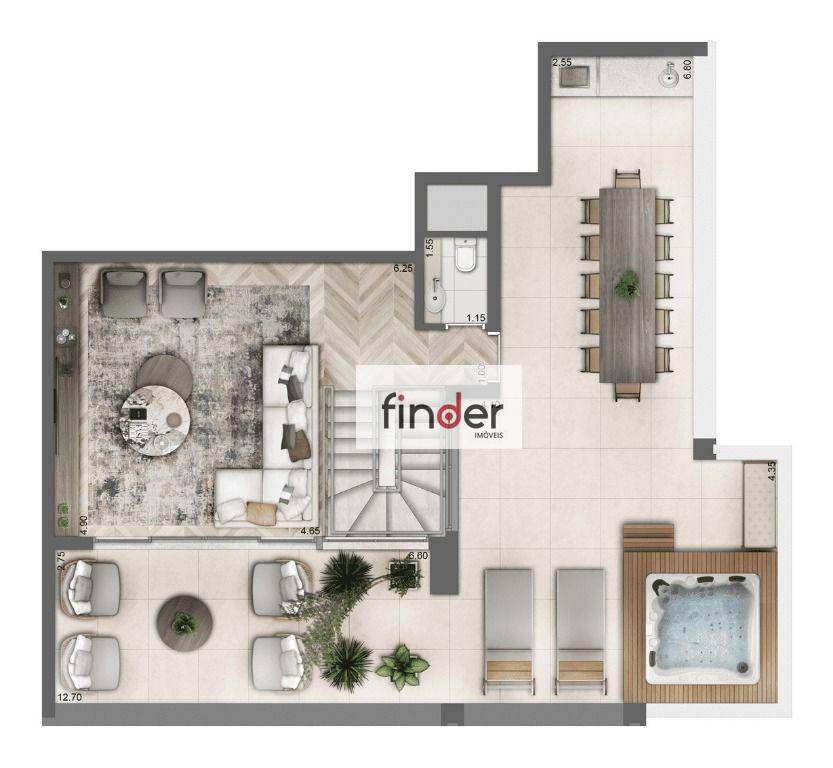 Apartamento à venda com 3 quartos, 158m² - Foto 69