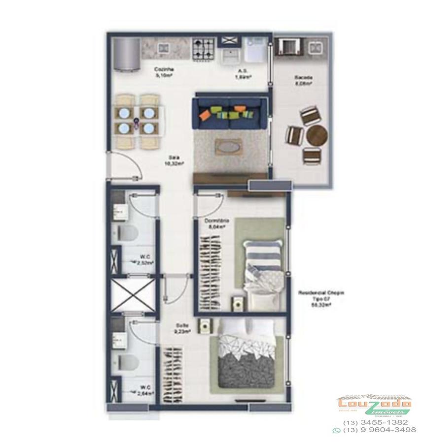 Apartamento à venda com 2 quartos, 57m² - Foto 14