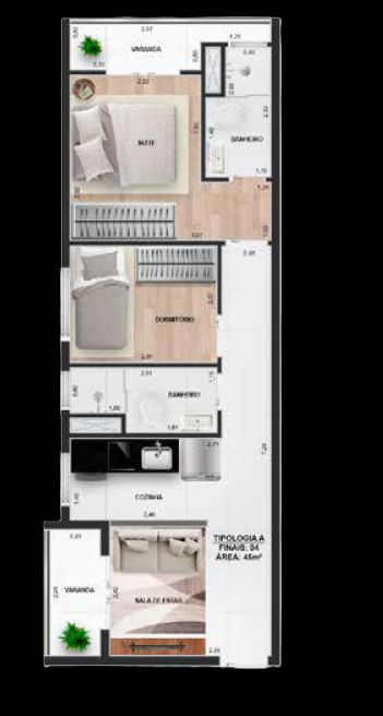 Apartamento à venda com 1 quarto, 30m² - Foto 12